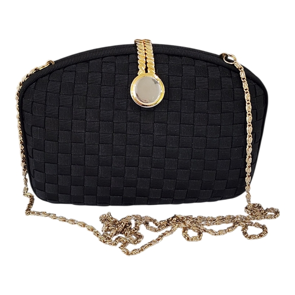 Clutch Bags Elegant Black Multicolor with Gold Detail Bundle Of Six - Picture 12 of 17